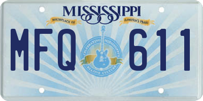 MS license plate MFQ611