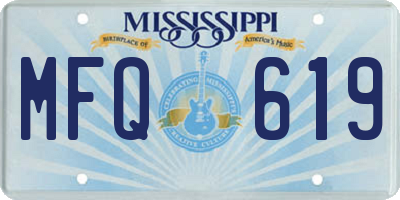 MS license plate MFQ619