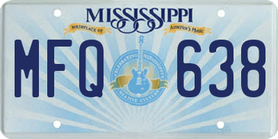 MS license plate MFQ638