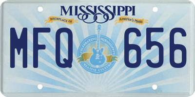 MS license plate MFQ656