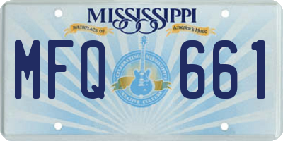 MS license plate MFQ661