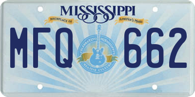 MS license plate MFQ662