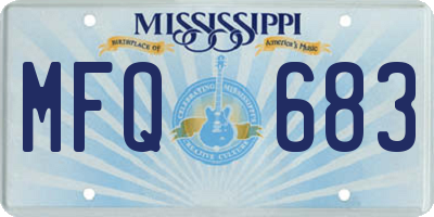 MS license plate MFQ683
