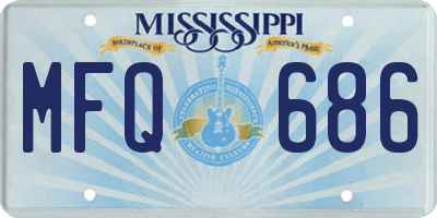 MS license plate MFQ686