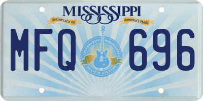 MS license plate MFQ696