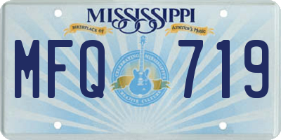 MS license plate MFQ719