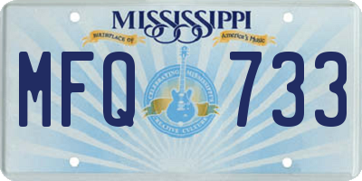 MS license plate MFQ733