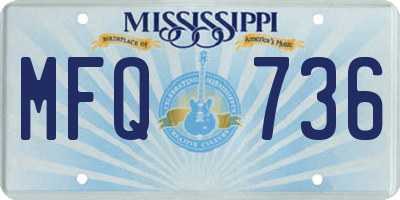MS license plate MFQ736