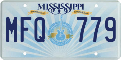 MS license plate MFQ779