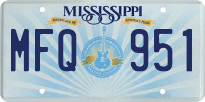 MS license plate MFQ951