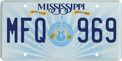 MS license plate MFQ969