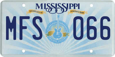 MS license plate MFS066