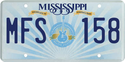 MS license plate MFS158