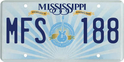 MS license plate MFS188