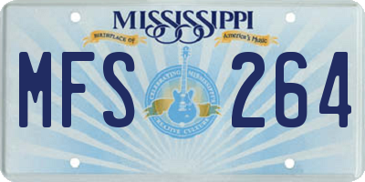 MS license plate MFS264
