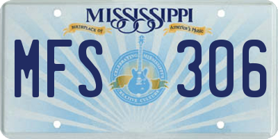 MS license plate MFS306