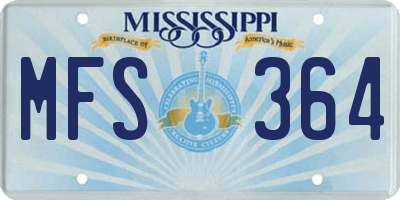 MS license plate MFS364