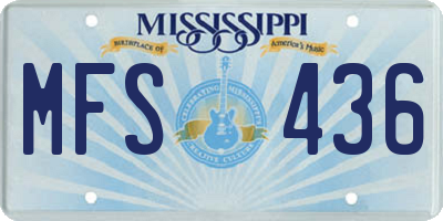 MS license plate MFS436