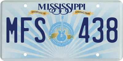MS license plate MFS438