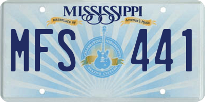 MS license plate MFS441