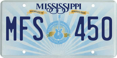MS license plate MFS450