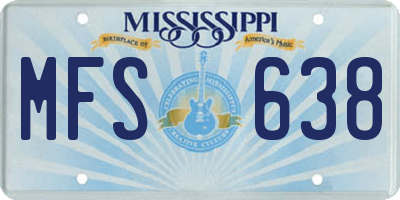 MS license plate MFS638