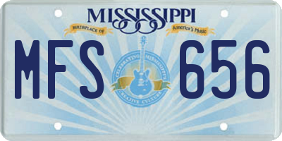 MS license plate MFS656