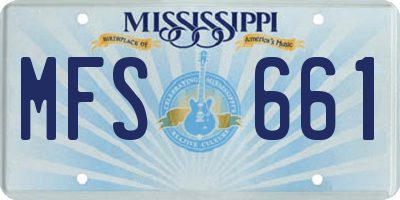 MS license plate MFS661