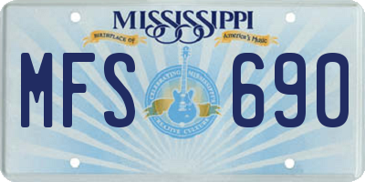 MS license plate MFS690