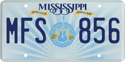 MS license plate MFS856