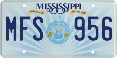 MS license plate MFS956