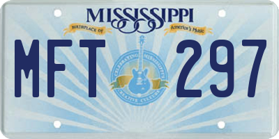 MS license plate MFT297
