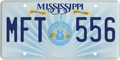 MS license plate MFT556