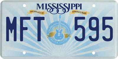 MS license plate MFT595