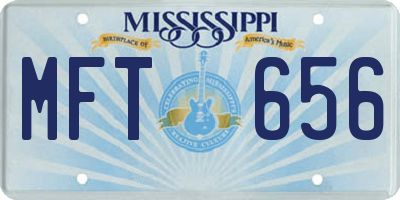 MS license plate MFT656