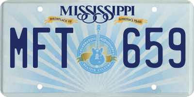 MS license plate MFT659
