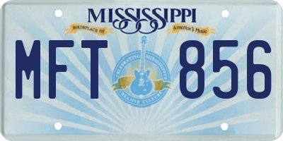 MS license plate MFT856
