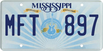MS license plate MFT897