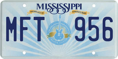 MS license plate MFT956