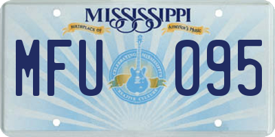 MS license plate MFU095