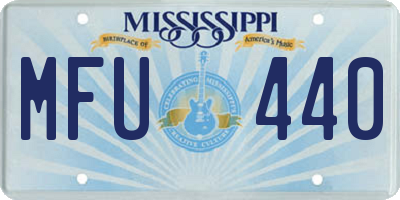 MS license plate MFU440
