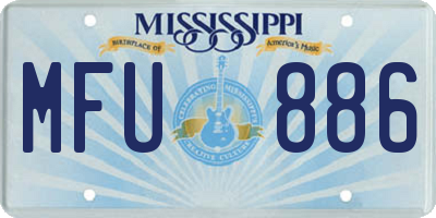 MS license plate MFU886