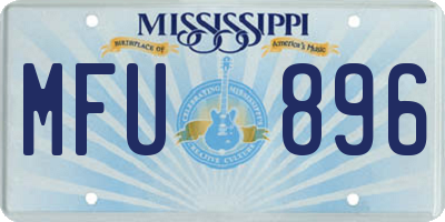 MS license plate MFU896