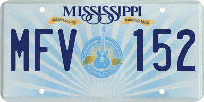 MS license plate MFV152
