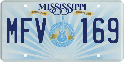 MS license plate MFV169