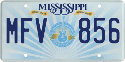 MS license plate MFV856
