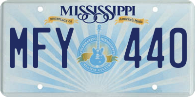 MS license plate MFY440