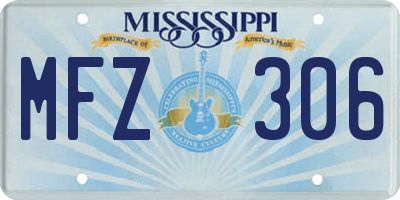 MS license plate MFZ306