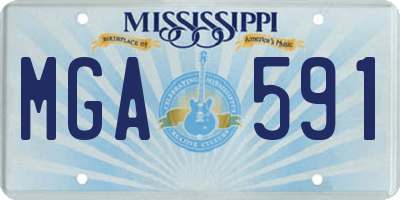 MS license plate MGA591