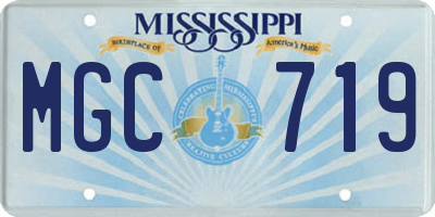 MS license plate MGC719